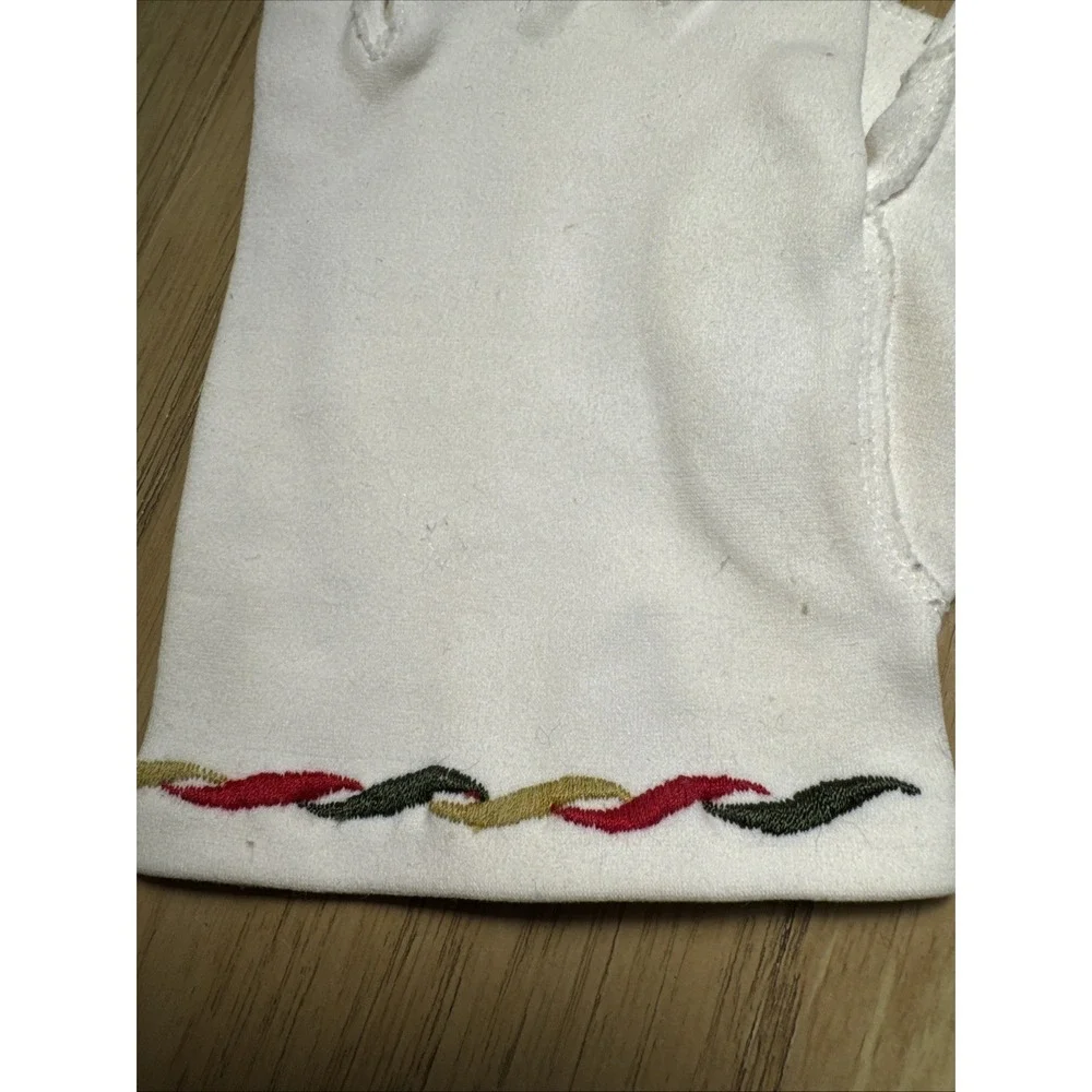 Vintage Wear Right 100% Cotton Women's Gloves  Ivory SZ 6.5 West Germany